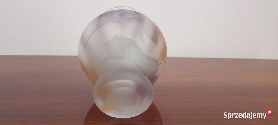 Wazonik szkło kanelowane Latoszyn