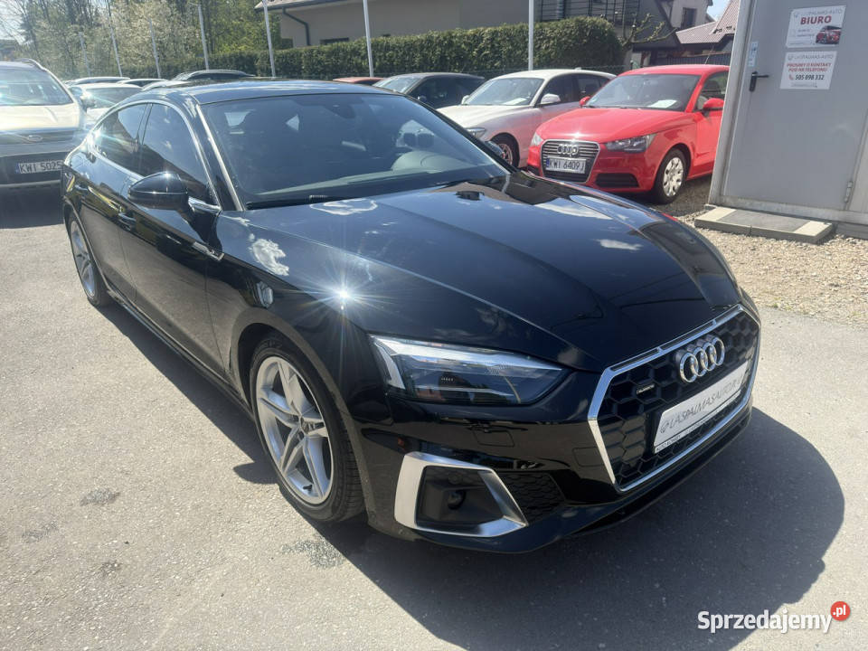 Audi A5 Sportback RatyZamiana Gwarancja 45 TFSI kurtyny powietrzne Gdów
