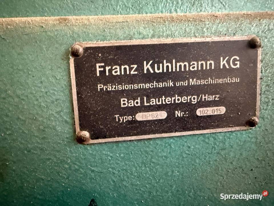 Formatyzerko Czopiarka KUHLMANN pomorskie Wejherowo