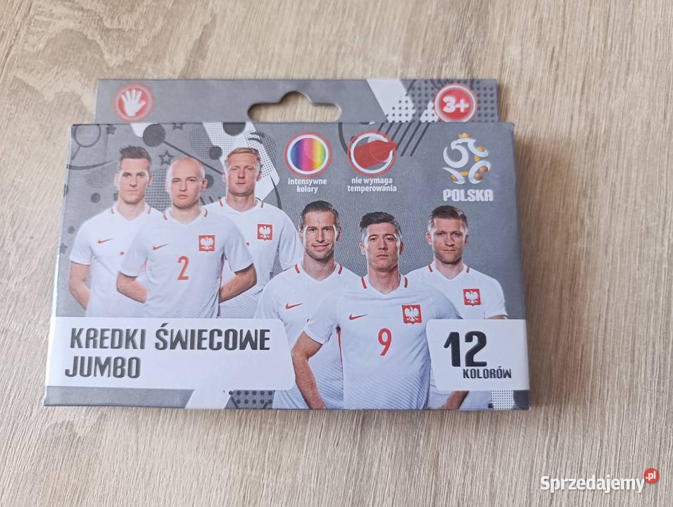 Kredki Świecowe Jumbo Polska Pzpn Astra dzieci Kwidzyn