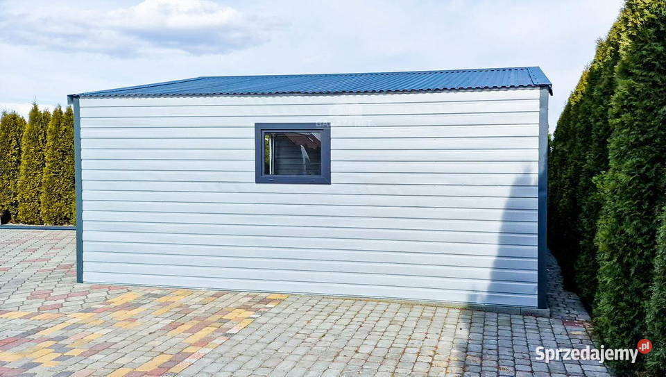 GARAŻ BLASZANY 5m x 6m BRAMA DRZWI OKNO ANTRACYT małopolskie
