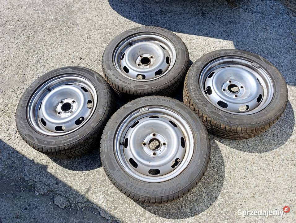 Koła z oponami zimowymi do Peugeot 206 Zalesie Śląskie sprzedam