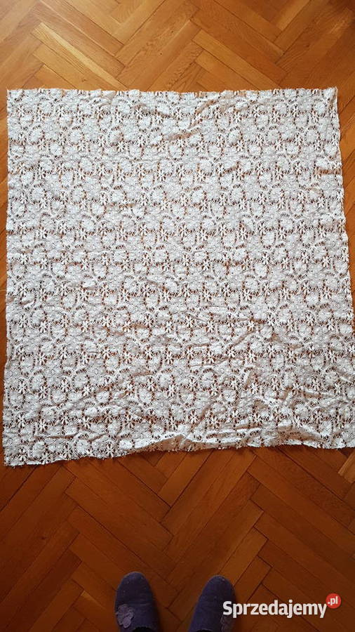 Koronka bawełniana materiał tkanina śląskie Myszków