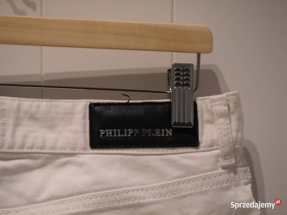 Philipp Plein świetne spodenki perełki cekiny 36 Inny materiał Wrocław