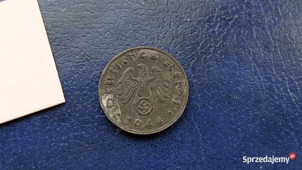 Stare monety 1 pffenig 1944 Niemcy 2 Lesko
