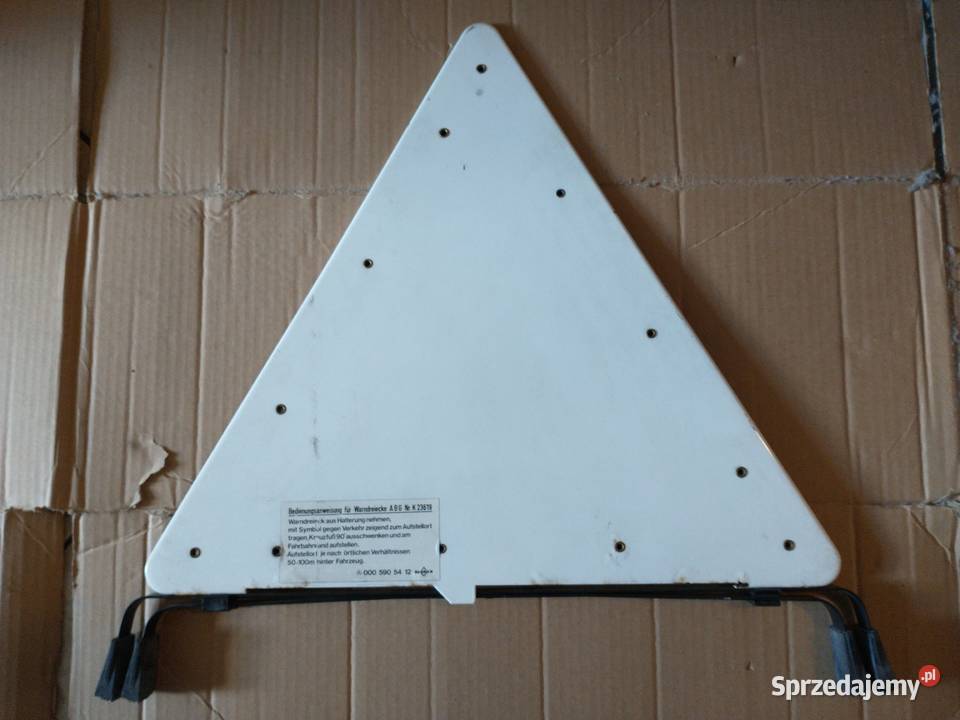 Trójkąt ostrzegawczy i podnośnik lewarek Apteczki, gaśnice, trójkąty Łódź