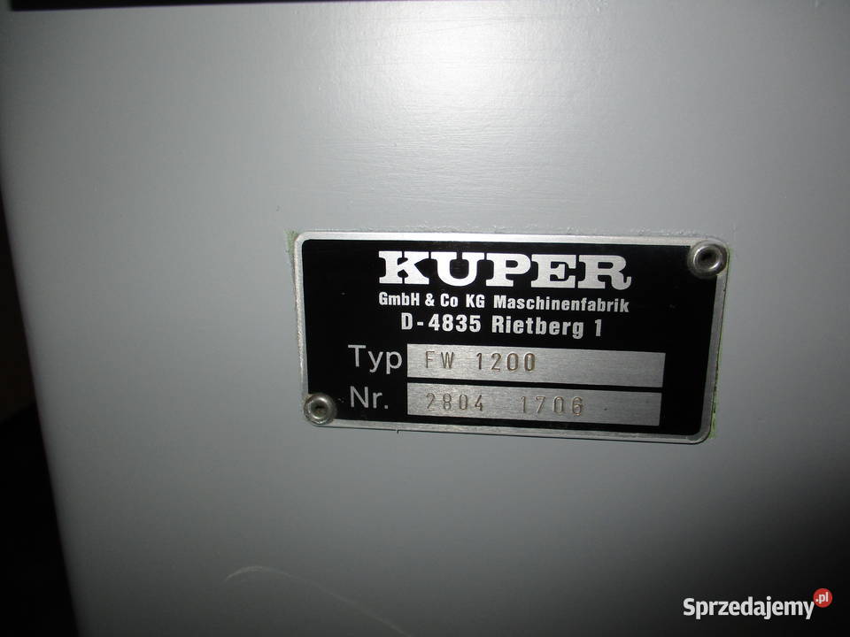 Spajarka forniru KUPER FW 1200 Reda sprzedam