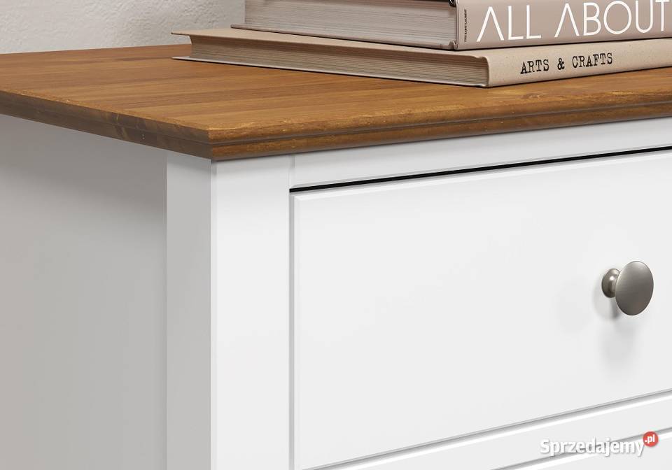 LISSABON KOMODA WYSOKA 3 SZUFLADY 6401 BIAŁA 100cm