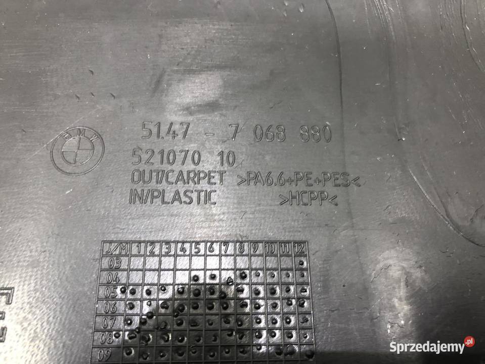 BOCZEK BAGAŻNIKA PRAWY TYŁ BMW SERIA 3 E91