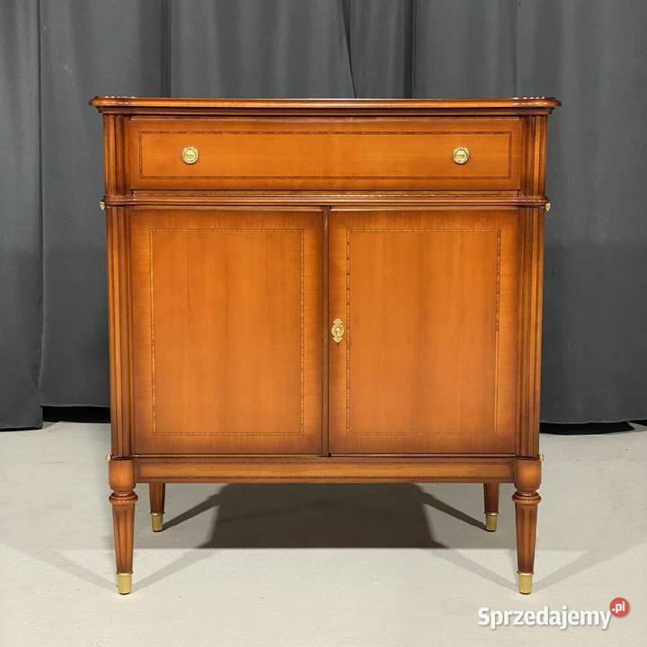 Intarsjowany wiśniowy barek komoda szafka na Meble Budno