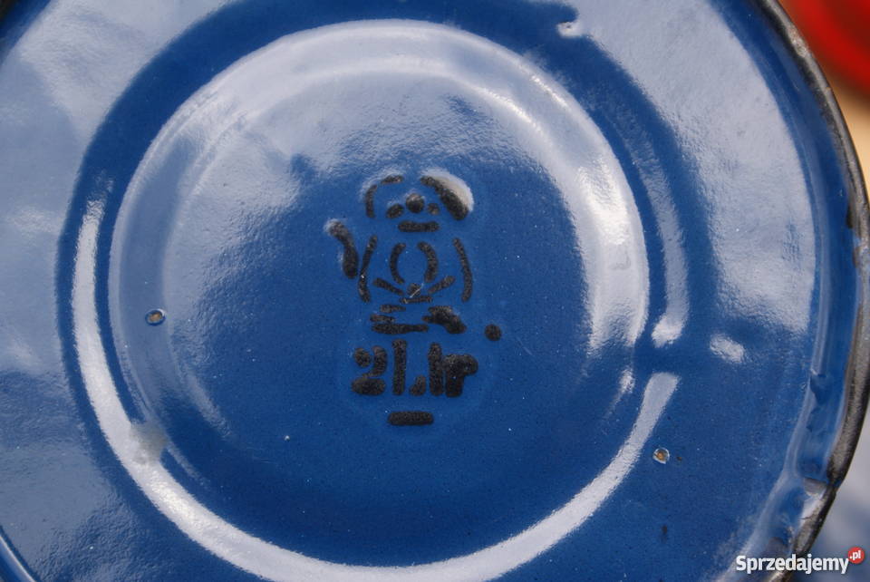 Emaliowany dzbanek i kanka bańka komplet 2 Warszawa