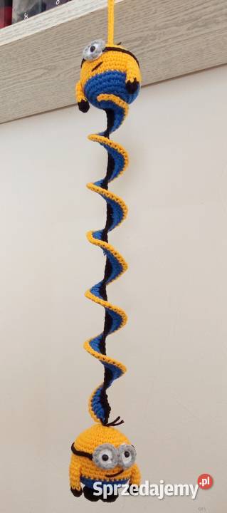 Wiatraczek Wind spinner zawieszka na szydełku Łask