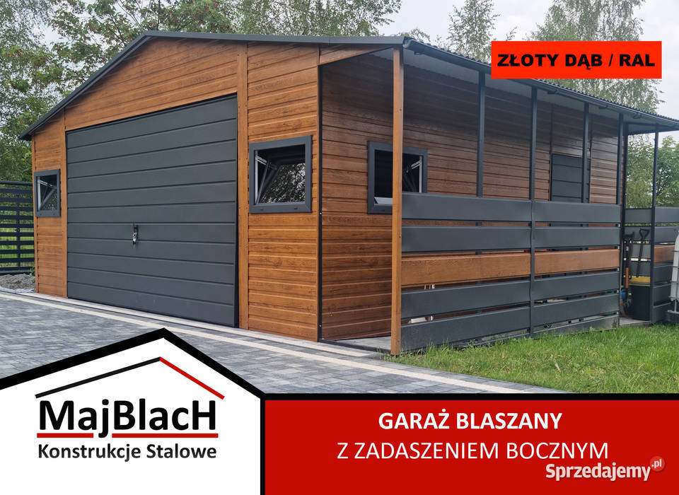 Ogrodowy Garaż BlaszanySchowek Ogrodowy Wiatka