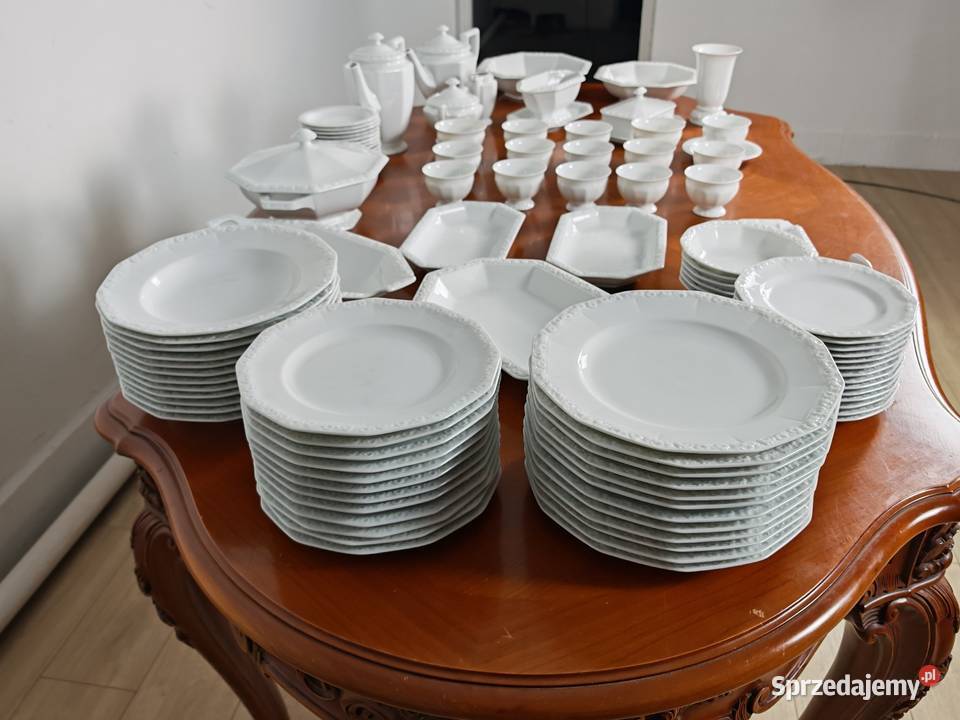 Porcelana Rosenthal biała Maria obiad kawa na 12 Porcelana i szkło Sandomierz