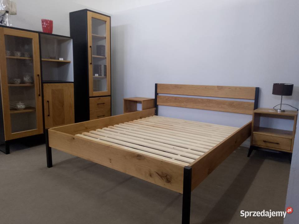 ŁÓŻKO DREWNIANE LOFT LITE DĘBOWE 1602599 Ropczyce