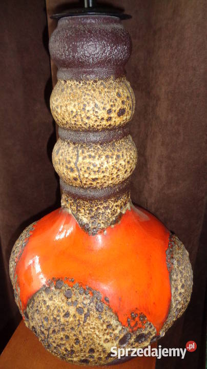 wielka lampa ceramiczna lawa Niemcy Strzelno