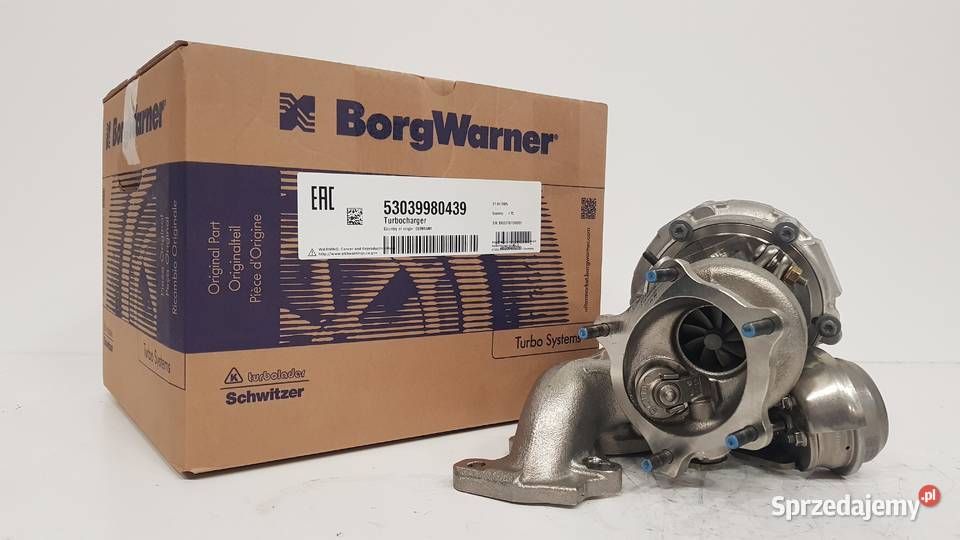 Nowa turbosprężarka BorgWarner KKK 53039980439 mazowieckie Siedlce