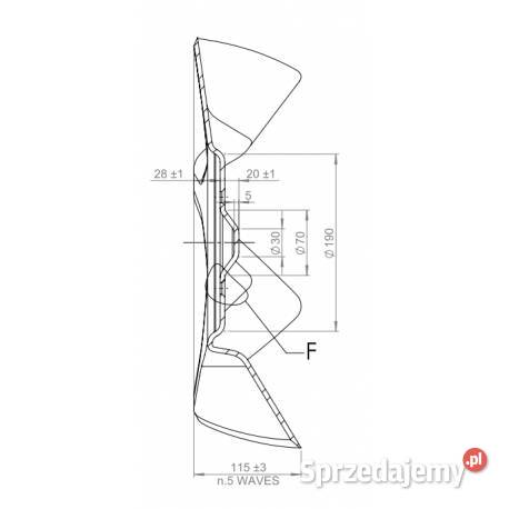 Talerz zębaty 440mm4otw gr5mm CROSS CUTTER Sieradz
