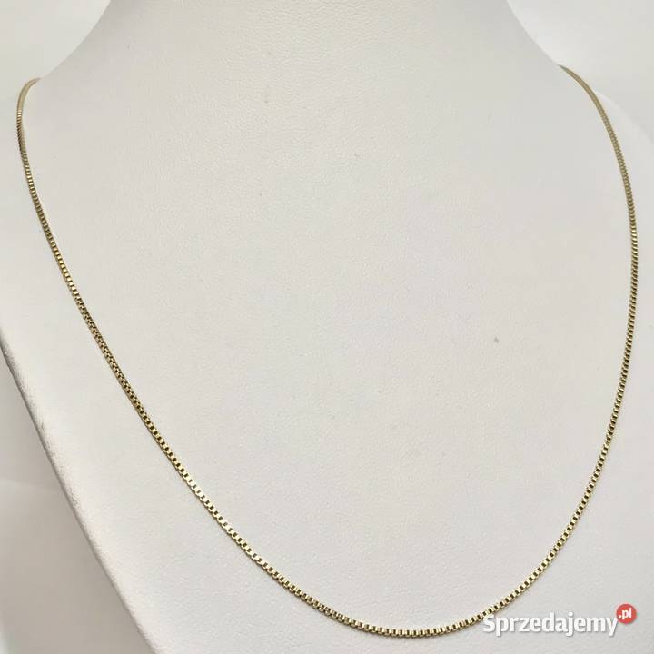 Złoty ŁAŃCUSZEK damski 585 14K cudowna KOSTKA Warszawa