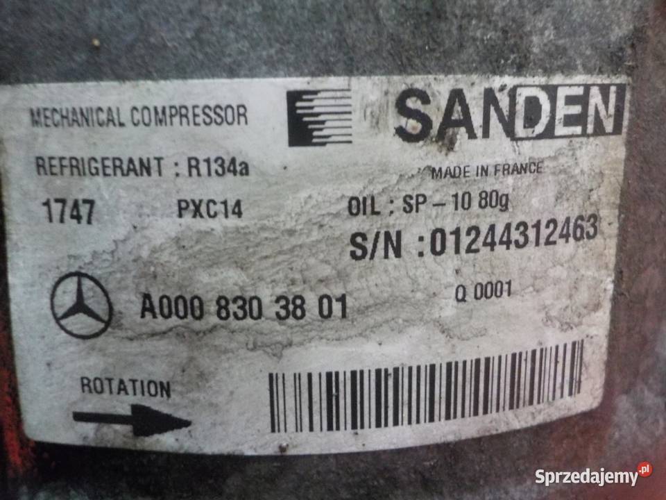 MERCEDES C W205 22 CDI 15r 170 651921 sprezarka Części samochodowe Suków