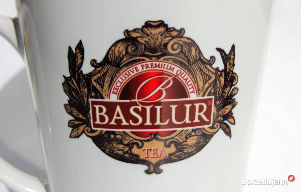 Basilur nowy biały klasyczny kubek do herbaty Lublin