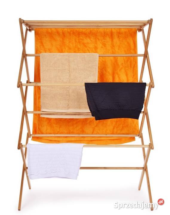 Bambusowa składana suszarka na pranie GoEco wys mazowieckie Warszawa