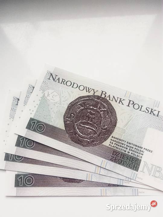 Banknoty kolekcjonerskie 10 zl 2012 r seria AA wielkopolskie Poznań