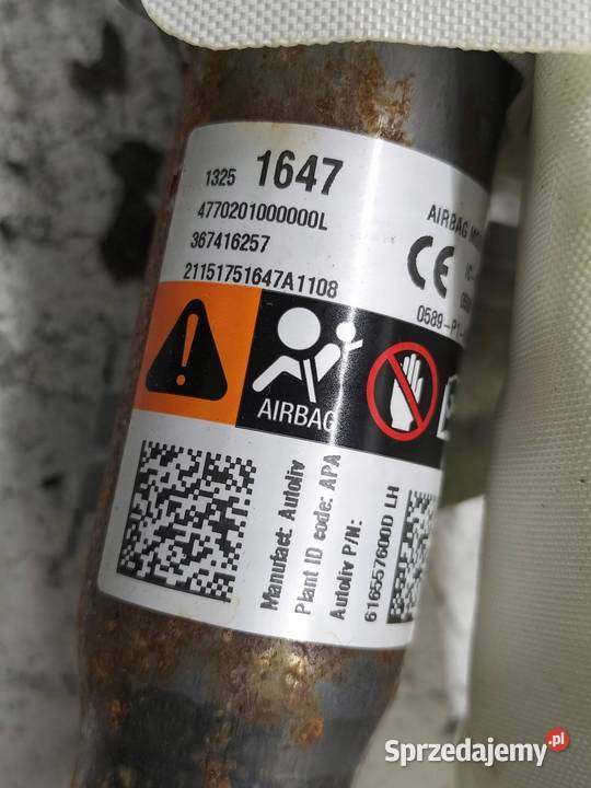 KURTYNA LEWA SEDAN 13251647 Opel Astra IV 2009 osobowe