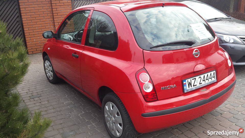 Nissan Micra 12 65 czerwony 1wszy właściciel mazowieckie Ożarów Mazowiecki