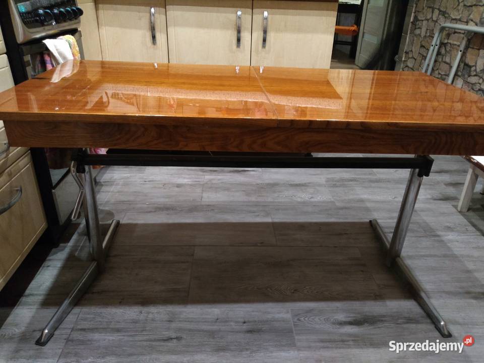 Ława stół rozkładany podnoszony PRL Meble Chorzów