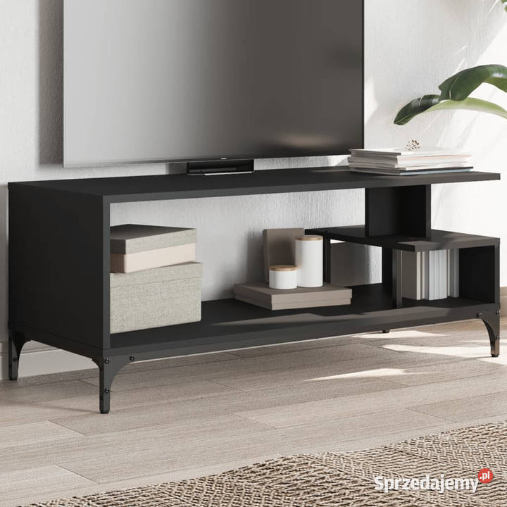 Szafka RTV czarna 102x40x41 materiał Warszawa
