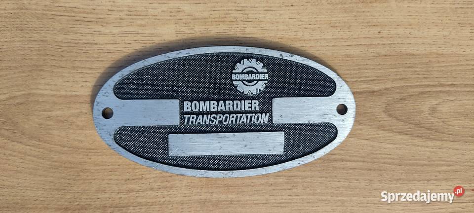 Bombardier Tabliczka logo emblemat znaczek wagon kolejowy