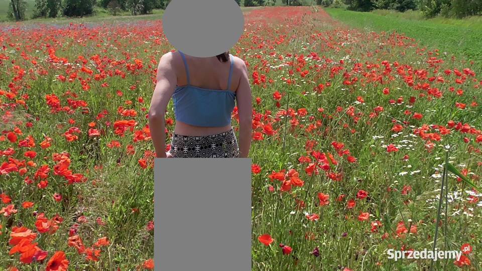 Top na ramiaczkachwiazany z przodu niebieski podkarpackie Rzeszów