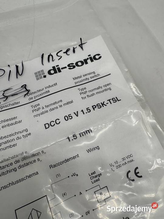 DiSoric DCC 05 V 15 PSKTSL Czujnik zbliżeniowy
