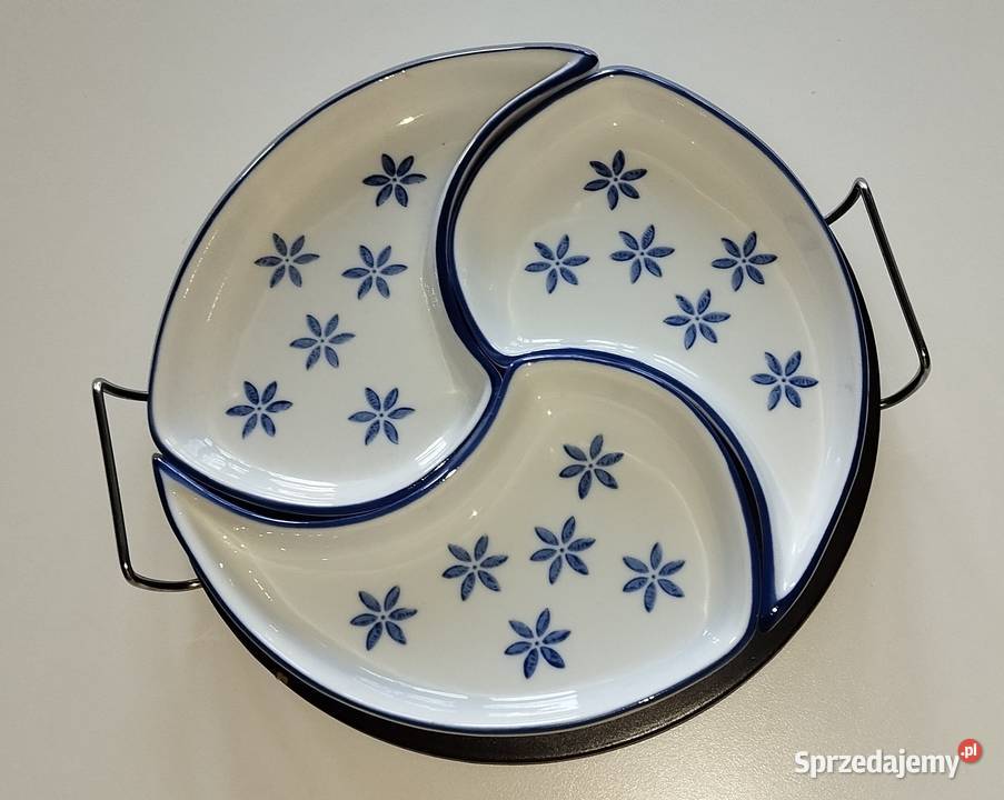 Komplet porcelanowych salaterek Domexa na tacy Warszawa