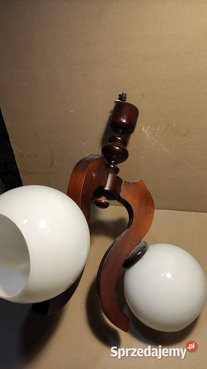 Lampa Żyrandol sufitowy drewniany lubelskie Kraśnik sprzedam
