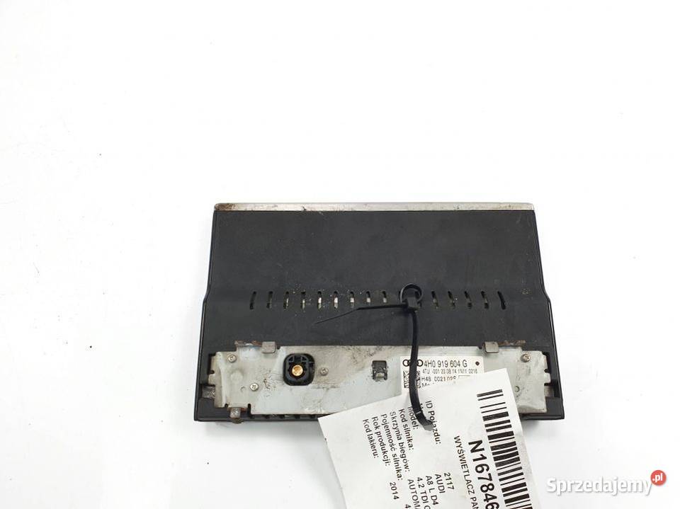 WYŚWIETLACZ PANEL AUDI A8 L D4 4H0919604G