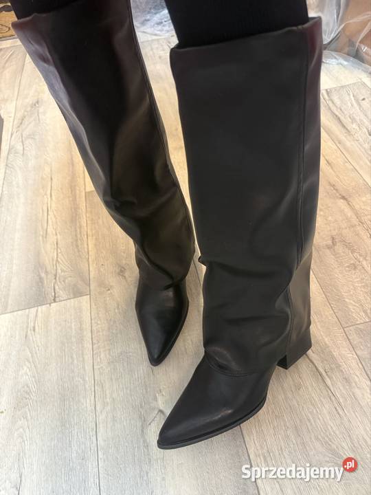 41 Czarne kozaki kowbojki wieczorowe Nowe