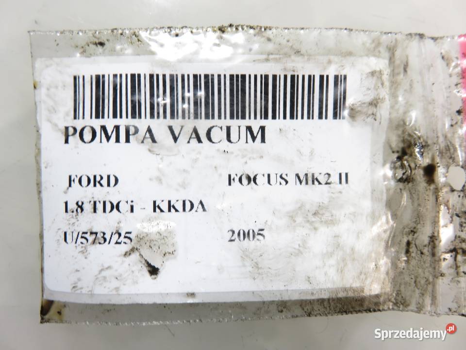 POMPA VACUM FORD FOCUS MK2 II 18 TDCi 115 KKDA Pompy podciśnieniowe sprzedam