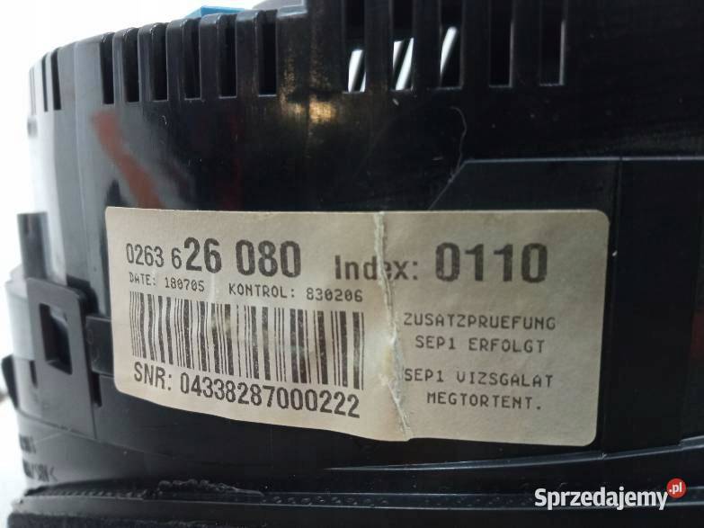 LICZNIK 0263626080 Audi A4 III 20042008 B7
