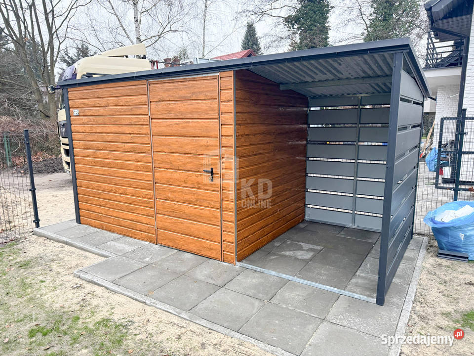 Schowek domek ogrodowy 3x2m wiata 15m drzwi