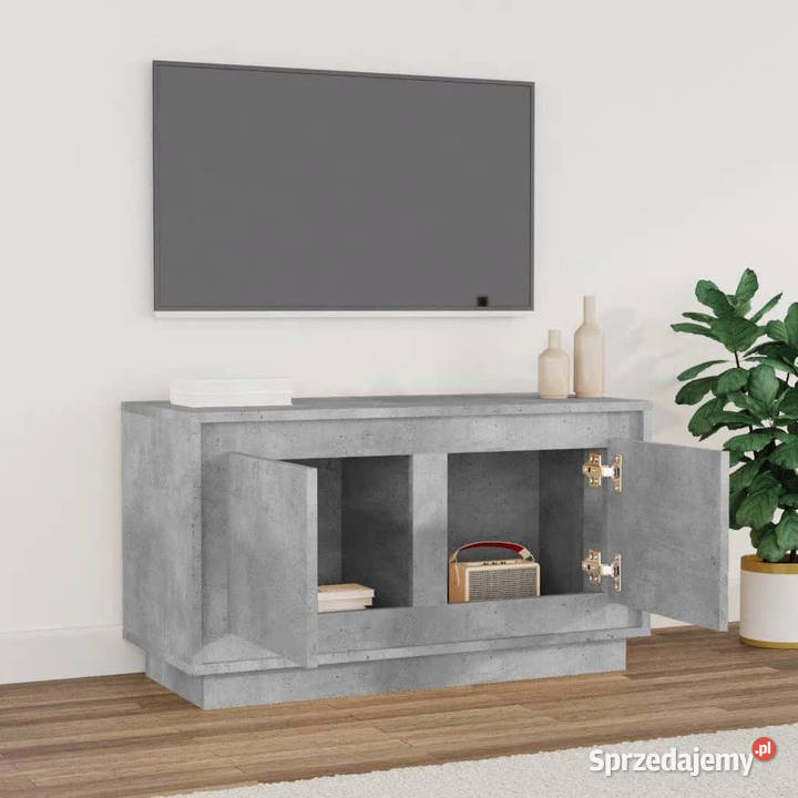 Szafka pod TV szarość betonu 80x35x45 WM819856 mazowieckie Warszawa sprzedam