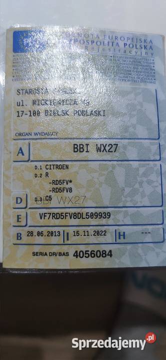 C5 Z POLSKIEGO SALONU elektrochrom. lusterko wst. Augustowo