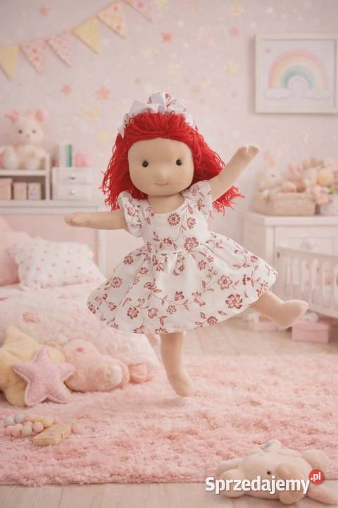 Lalka szmaciana stojąca i siedząca Lipnica sprzedam
