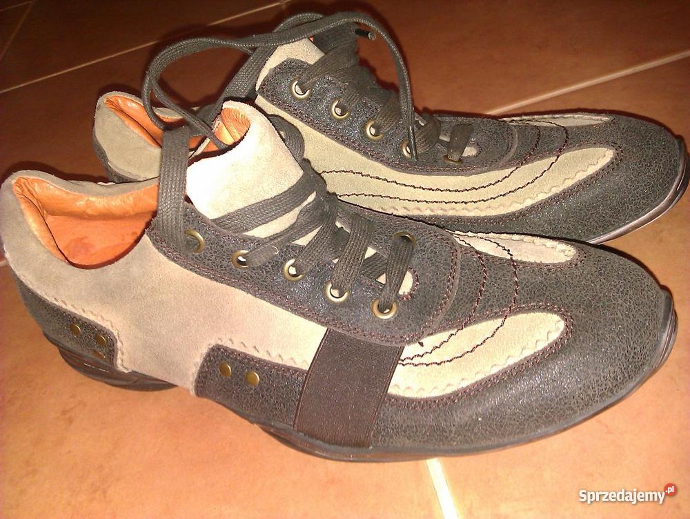 BUTY MĘSKIE RESERVED BRĄZOWE SKÓRA NA WIOSNĘ lubelskie Lublin
