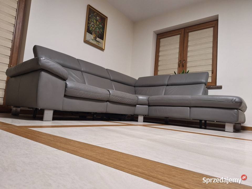 Narożnik wypoczynek skórzany skóra naturalna sprzedam