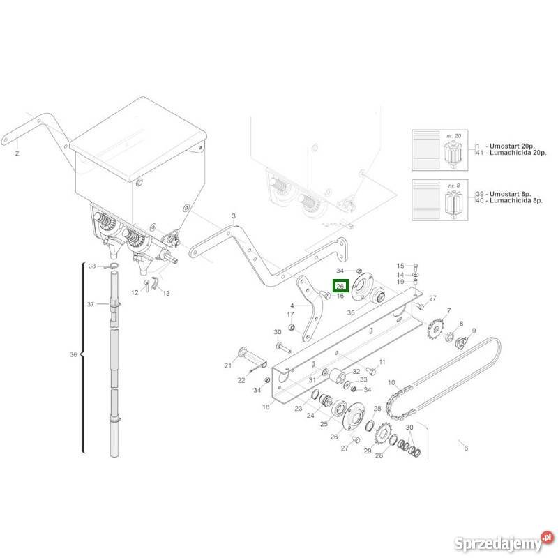 Obudowa łożyska 22230094 Maschio Gaspardo nieuszkodzony Golina