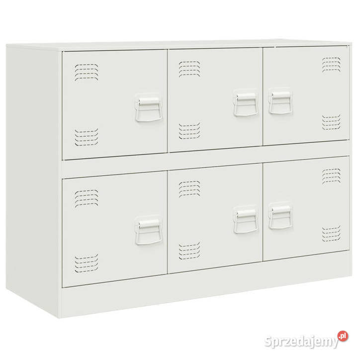 Szafka boczna biała 99x39x73 stal WM841798 Warszawa sprzedam