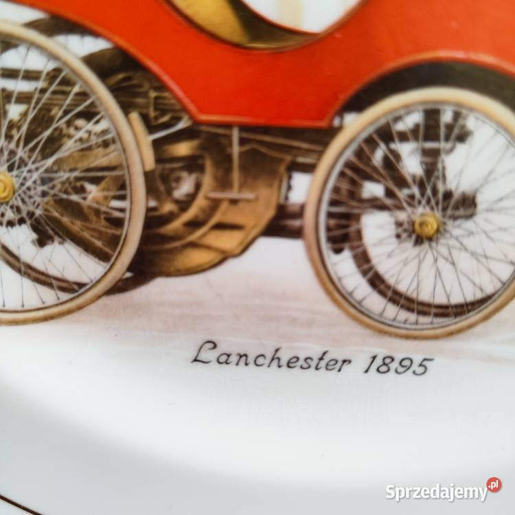 Angielska porcelana Lanchester 1895 talerz Warszawa