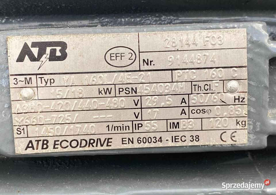 Silnik trójfazowy 15 kw Ostrzeszów